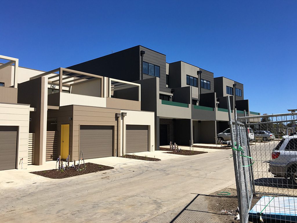 Drouin West Truss and Timber's 59-unit development in Craigieburn, north of Melbourne, was finished in less than seven months.