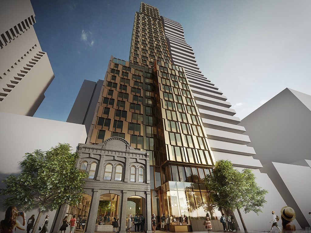 At nearly 150 metres high, 50 La Trobe Street looks set to be one of the world’s tallest student accommodation schemes to use prefabricated construction.