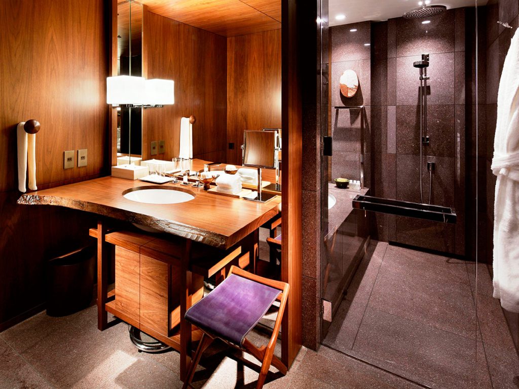 High precision bathrooms: PUDA modules in situ at the Andaz Tokyo luxury hotel.