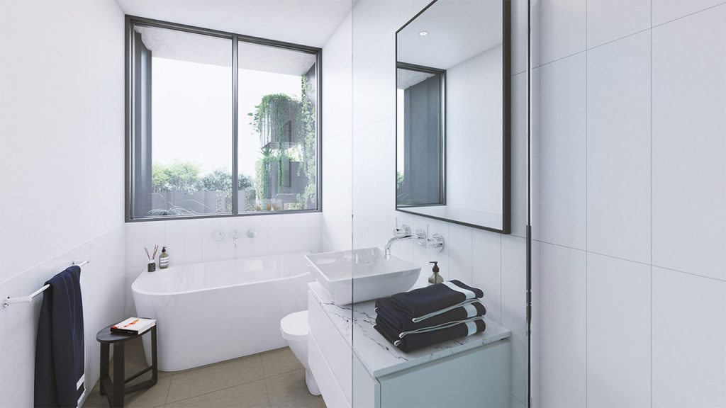 Apartment scheme The Wallace in West Melbourne used 88 bathroom pods.