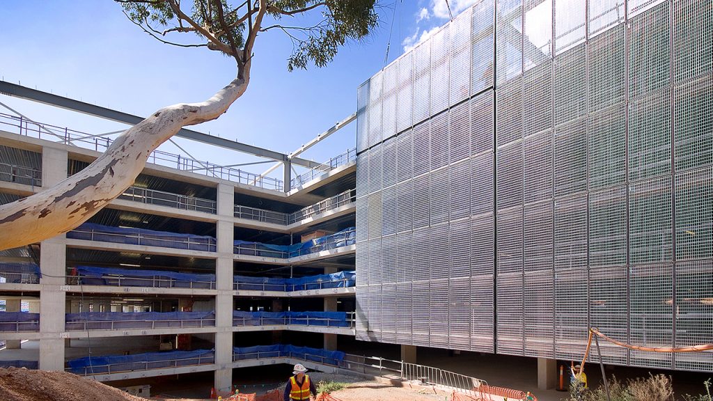 Hansen Yuncken - Flinders Medical Centre, Car Park Façade.