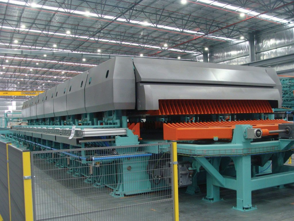 Ledinek equipment in situ at Xlam Australia’s CLT factory. 