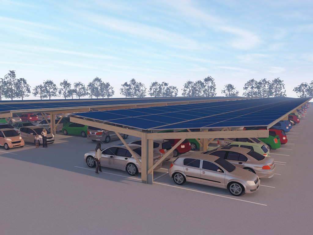 Timber Solar Carport Solution A Win For Sustainability Built Offsite