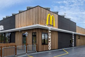 McDonalds modular constructed net zero restaurant