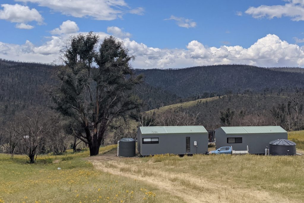 Temporary modular home delivered by Sensum for Bushfire Recovery recipient