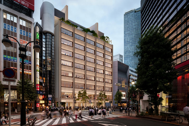 Shibuya Marui Department Store made of mass timber in japan
