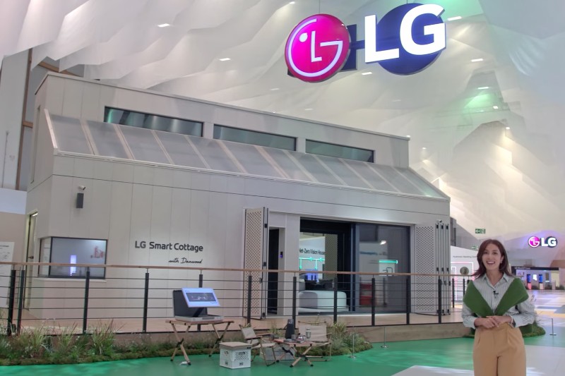 LG Electronics new modular constructed ‘Smart Cottage’ on full display