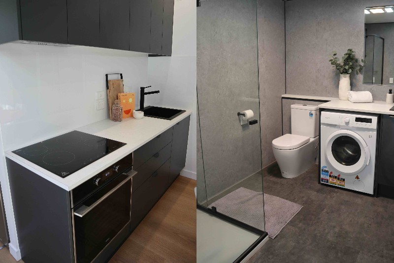 SPACECUBE’s modular solution also features well-appointed kitchen and bathroom facilities.